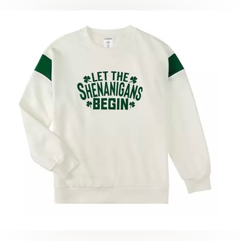 Aldi St. Patrick’s Day Sweatshirt - White